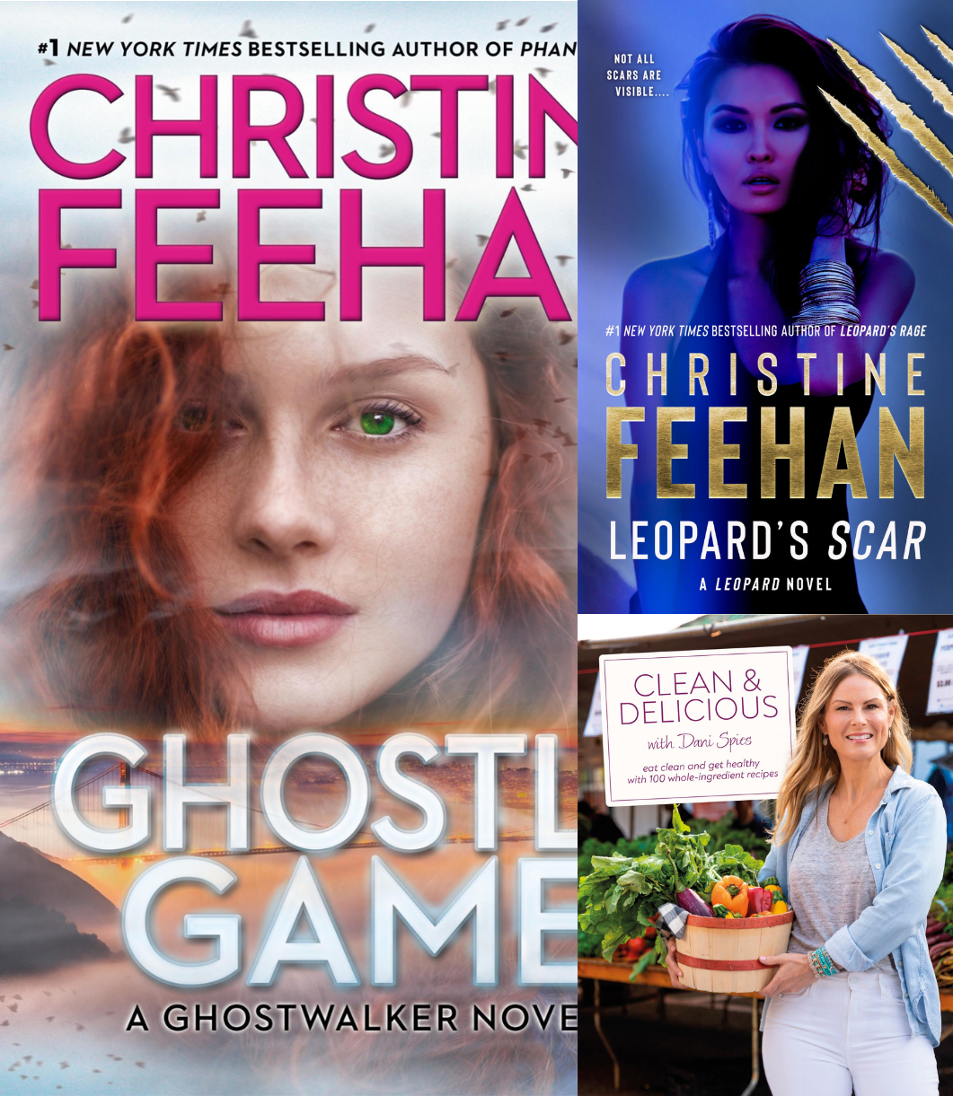 Christine Feehan's Ghostly game, Leopard's Scar and Dani Spies - clean & delicious